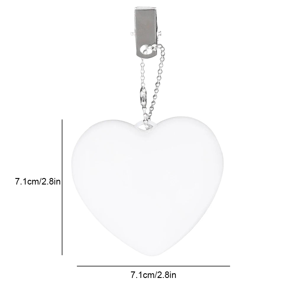 1-3Pcs LED Handbag Light Bag Lamp Heart round Star Shaped Touch Sensor Purse Night Light with Keychain Xmas Gifts for Women Girl
