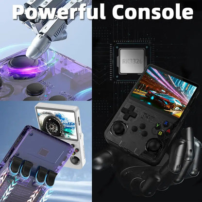 R36S Retro Game Console Handheld Video Arkos 2.0 System 3.5 Inch Single Card Portable Pocket Video Player 64GB 128GB 20000 Games
