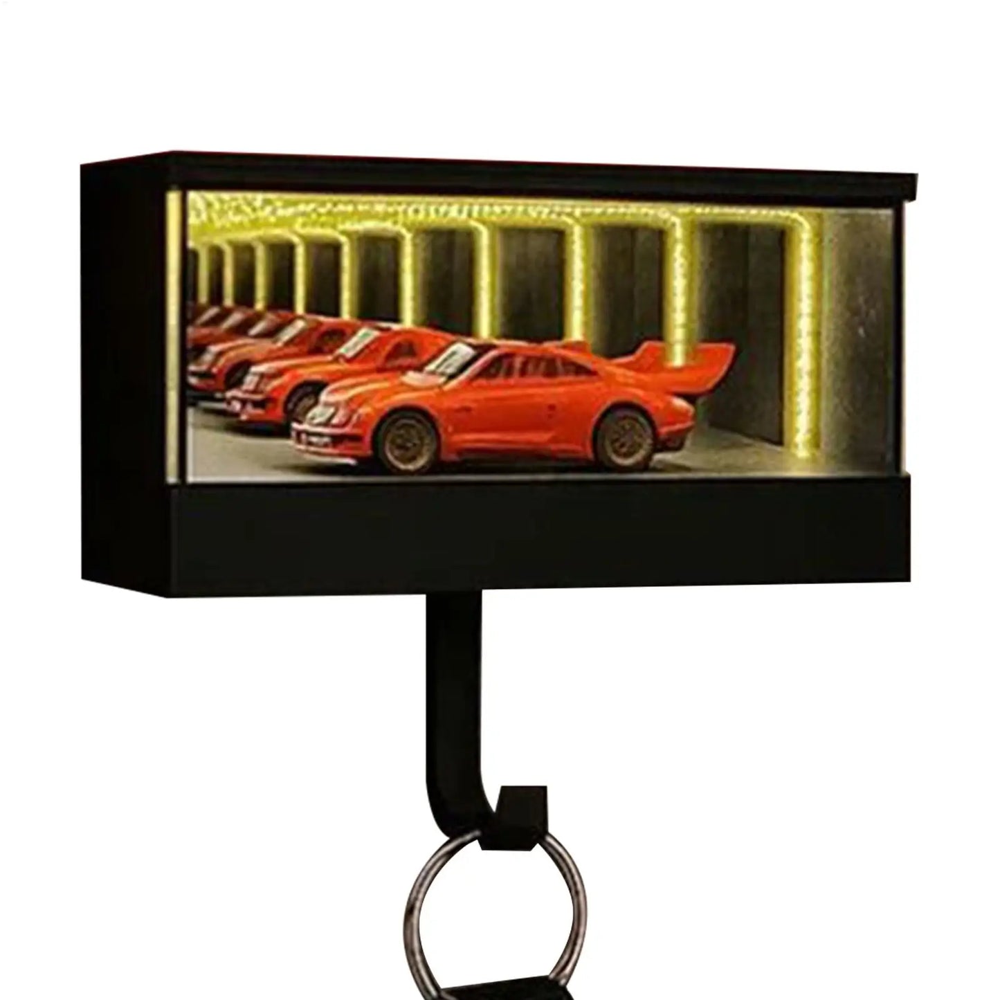 3D Printed Wall Mount Car Key Holder with Garage Hook Funny Infinity Garage Keychain Car Key Storage Rack Car Key Organizer