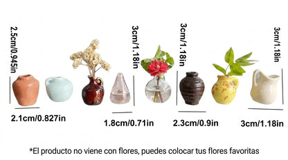Florero Magnético de Cerámica para Refrigerador | Porta Flores Decorativo