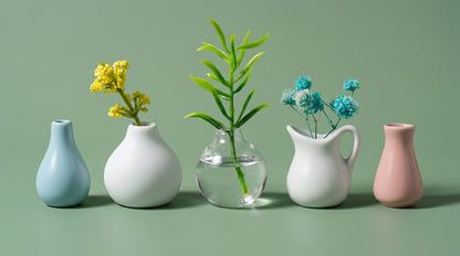 Florero Magnético de Cerámica para Refrigerador | Porta Flores Decorativo